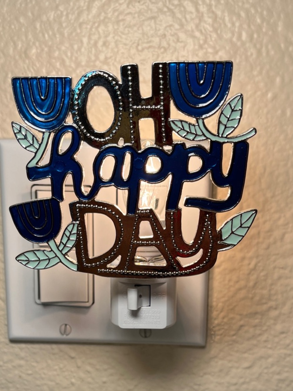 "Oh Happy Day" Hanukkah Nightlight